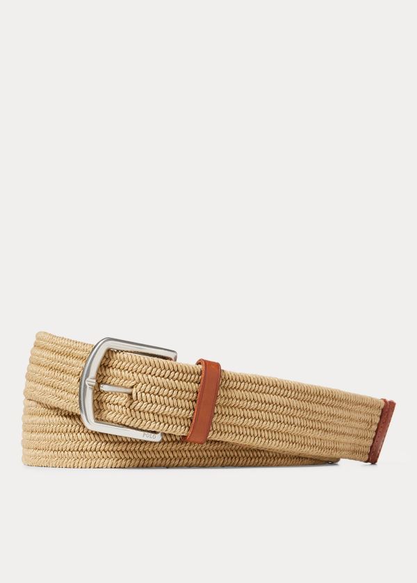 Polo Ralph Lauren Braided Stretch Cotton Bælte Herre Danmark (GUNPT3014)